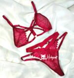 Conjunto de Lencería Vino tinto