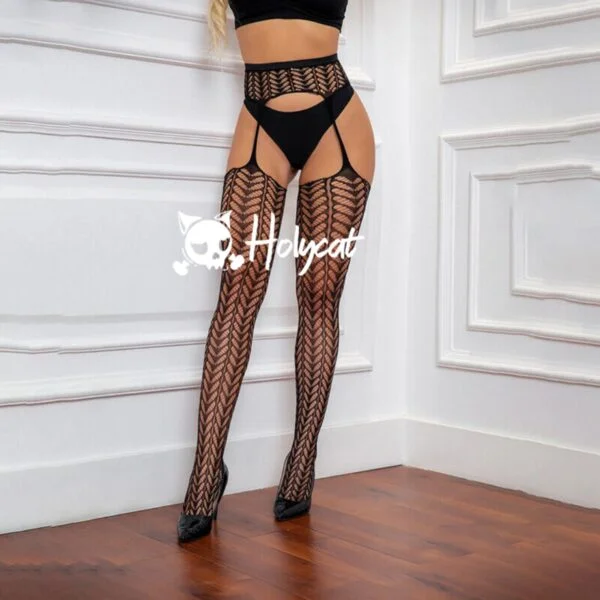 Medias Malla Liguero Outfit Cute