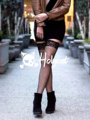 Medias Malla Siliconadas con Vena