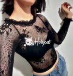 Blusa en Malla de Calaveras
