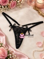 Tanga Sexy de Encaje con Aro de Corazón